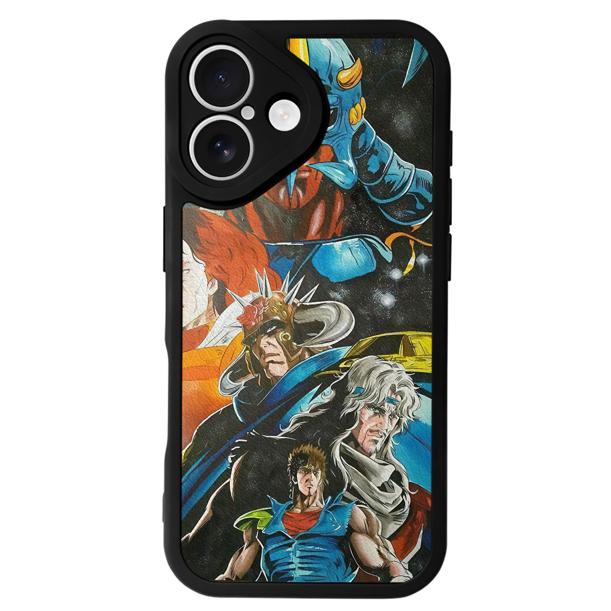 （画像用） 北斗の拳 Fist of the North Star 【iPhone 16シリーズ対応】シリコンスマホケース（レザー調） 材質：シリコン